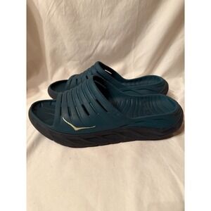 Hoka One One Dark Teal Slide Sandals